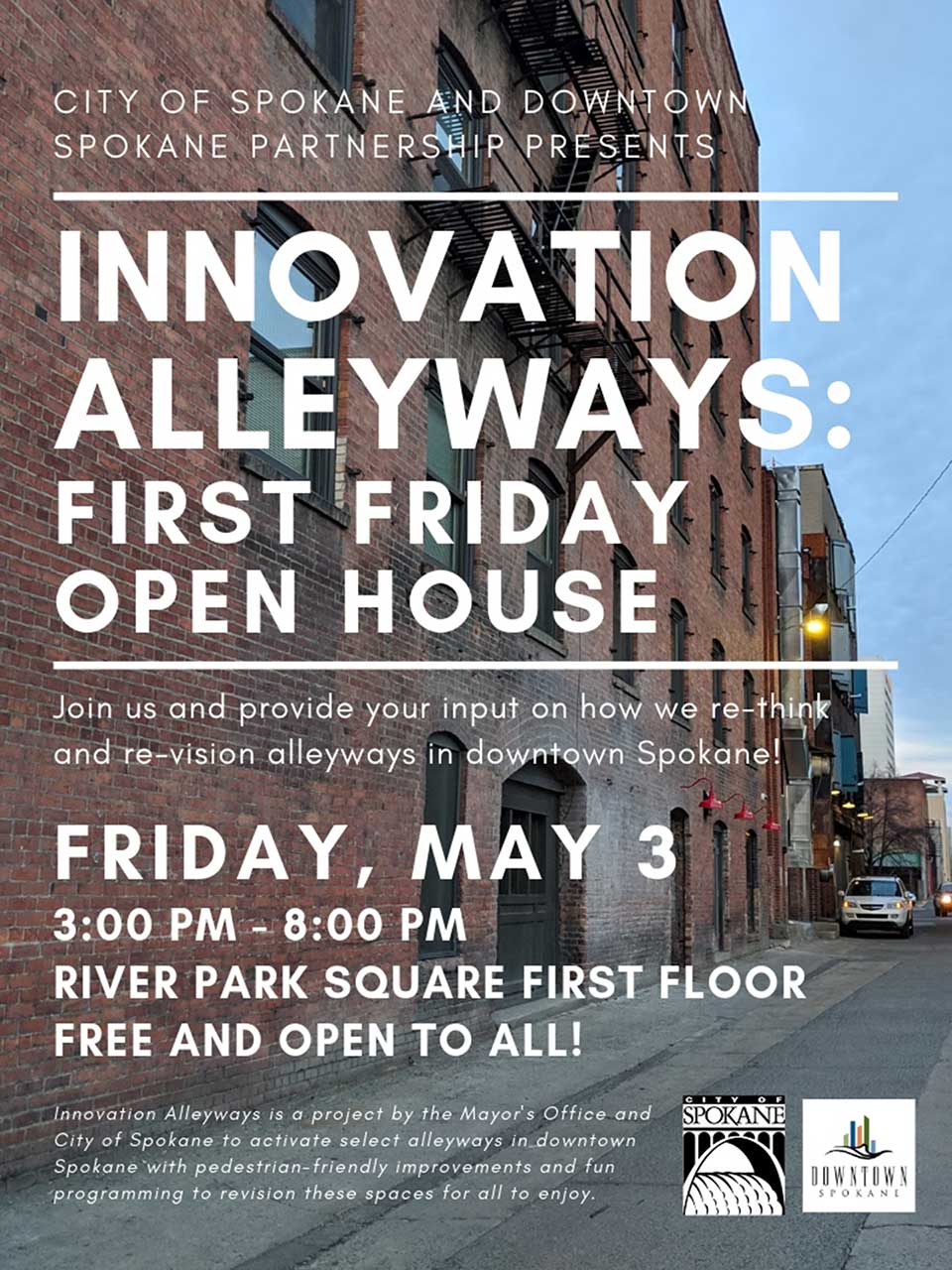 Innovation Alleyways First Friday Flyer