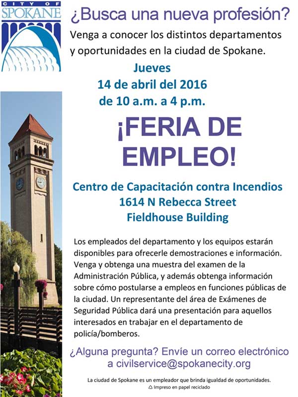 Job fair flyer - spanish