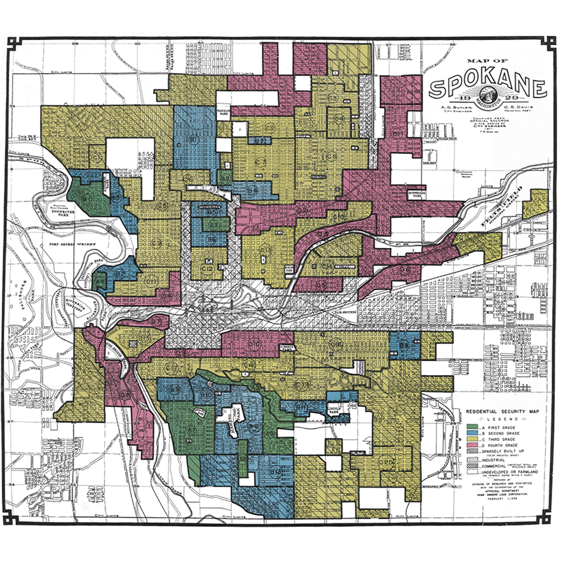 1929 Red Lining Map