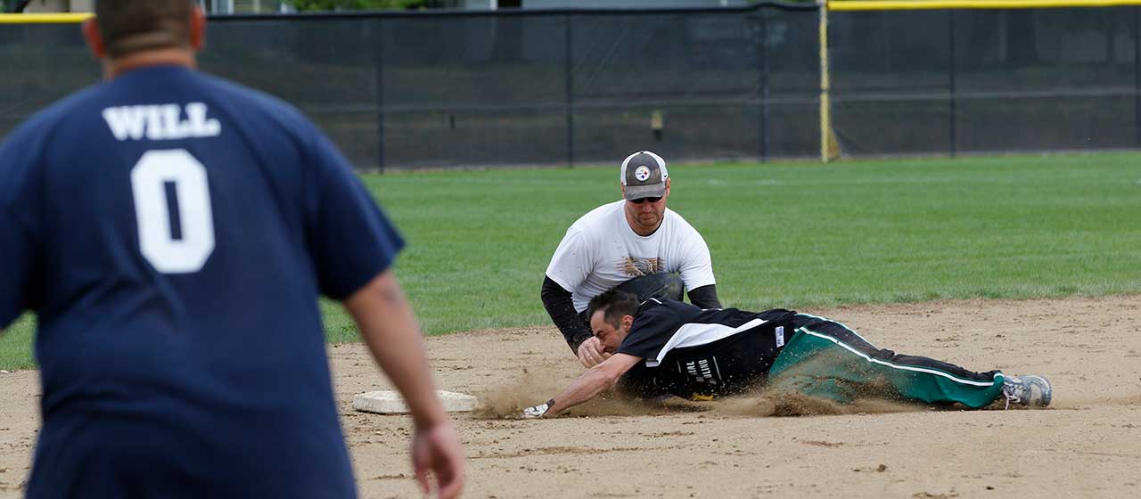Softball Slide Catch