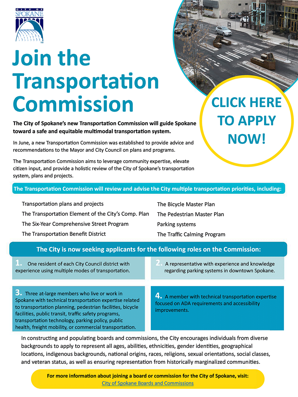 Join the Transportation Commission Flyer