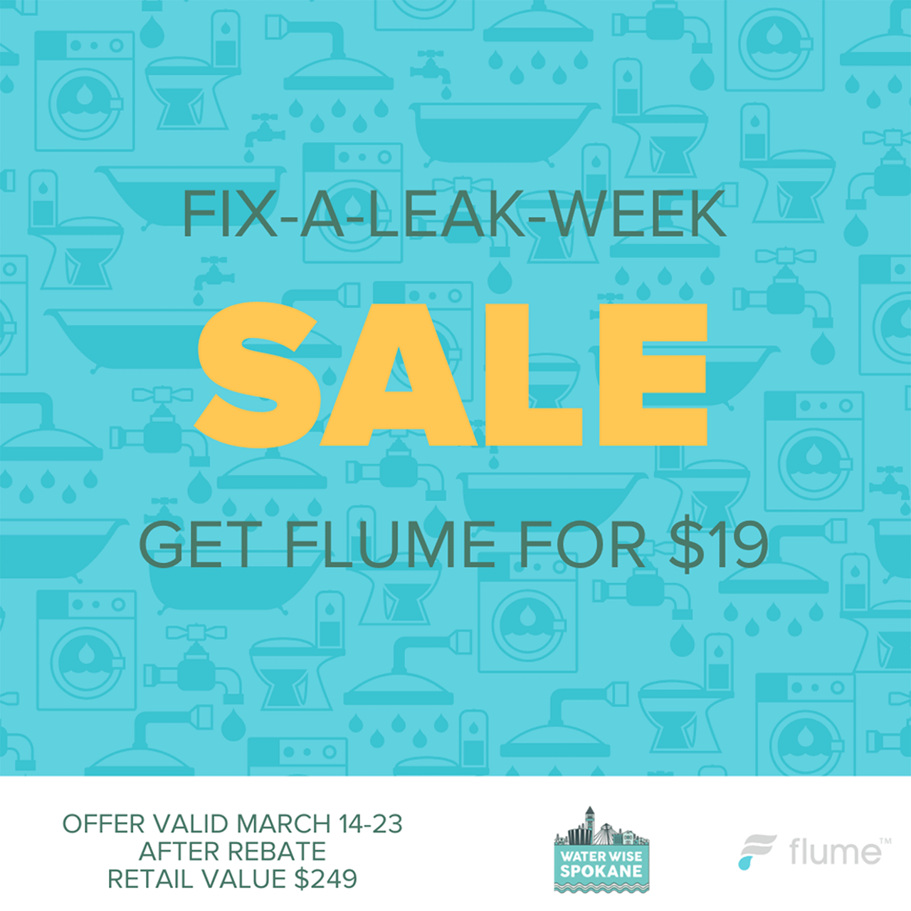 Flume Fix a Leak Week Sale