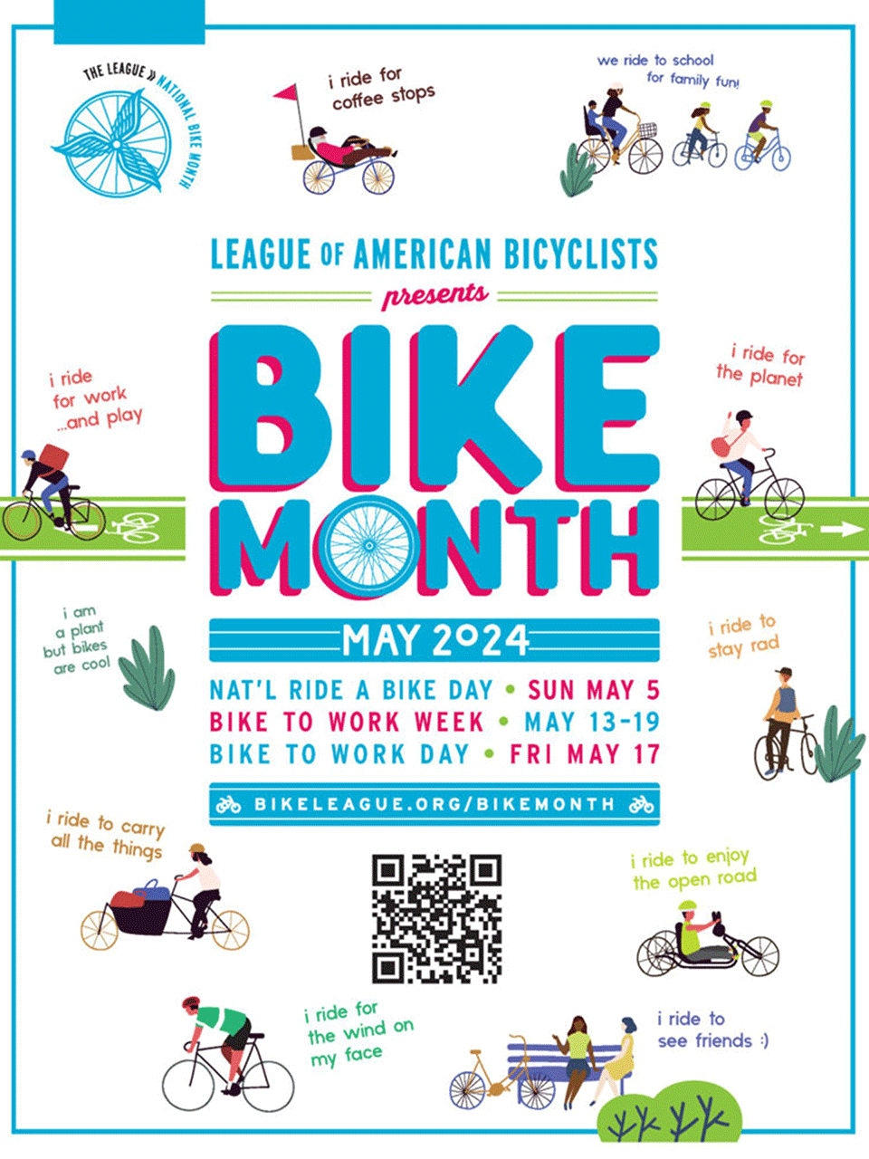 May 2024 Bike Month Poster