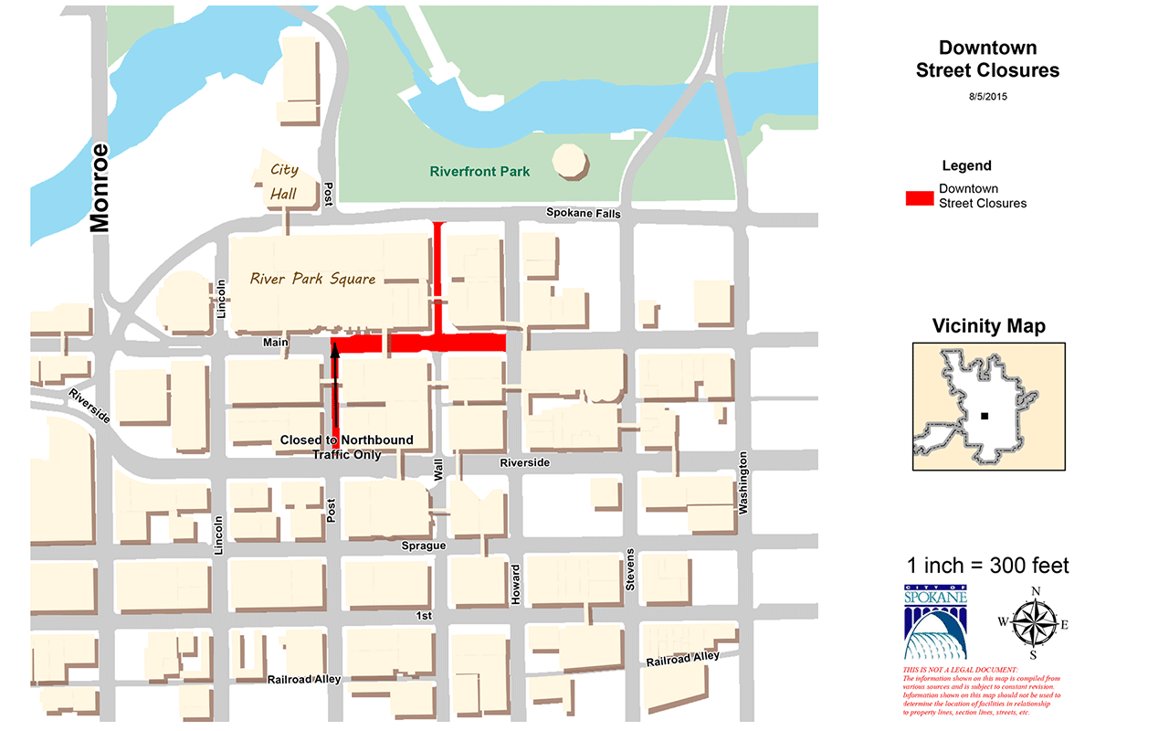 Wall street closures map