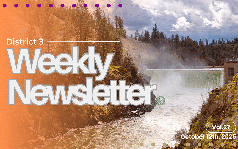 District 3 Weekly Newsletter Vol. 27