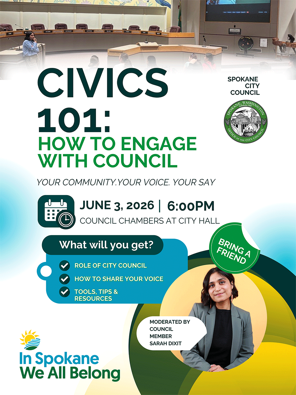 Civics 101 Workshop- June 2026 Poster