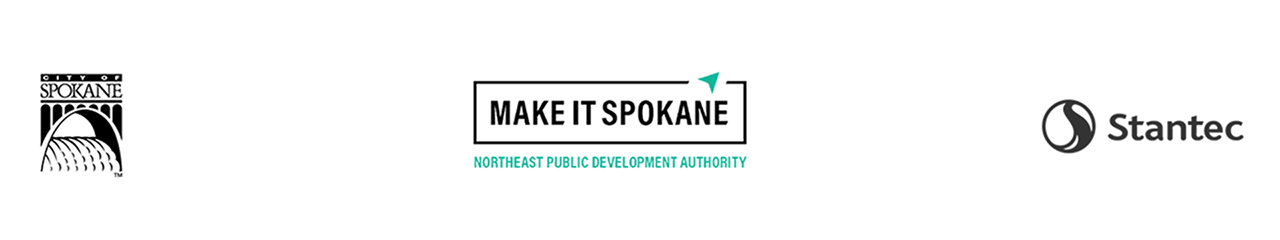 City of Spokane, Make It Spokane, and Stanteco Logos