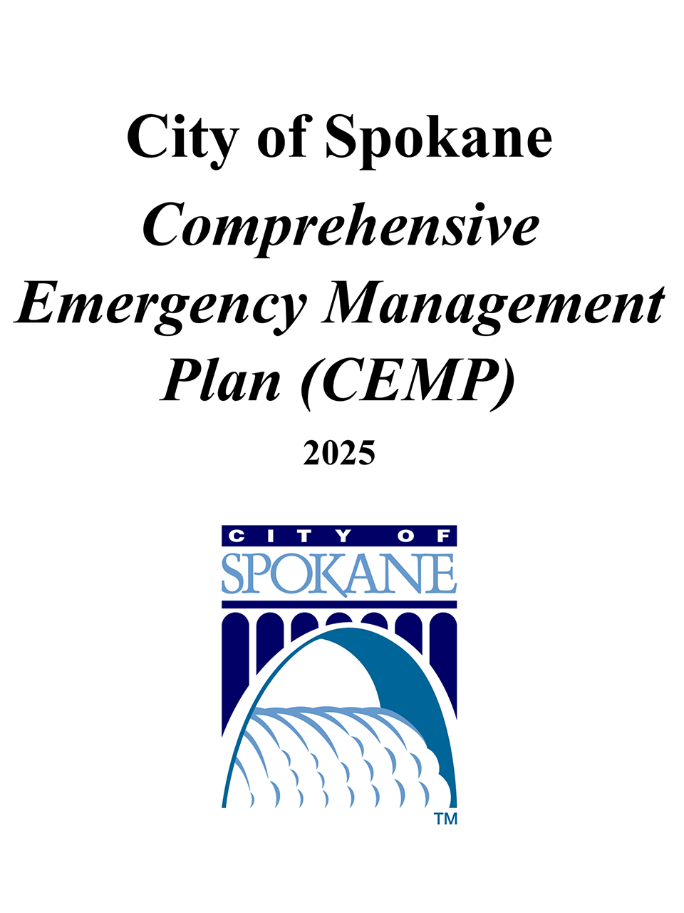 City of Spokane Comprehensive Emergency Management Plan