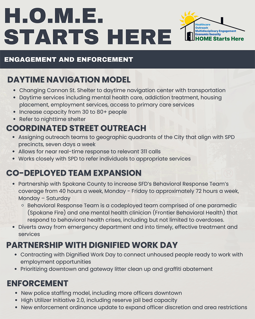 Engagement and Enforcement One-Pager