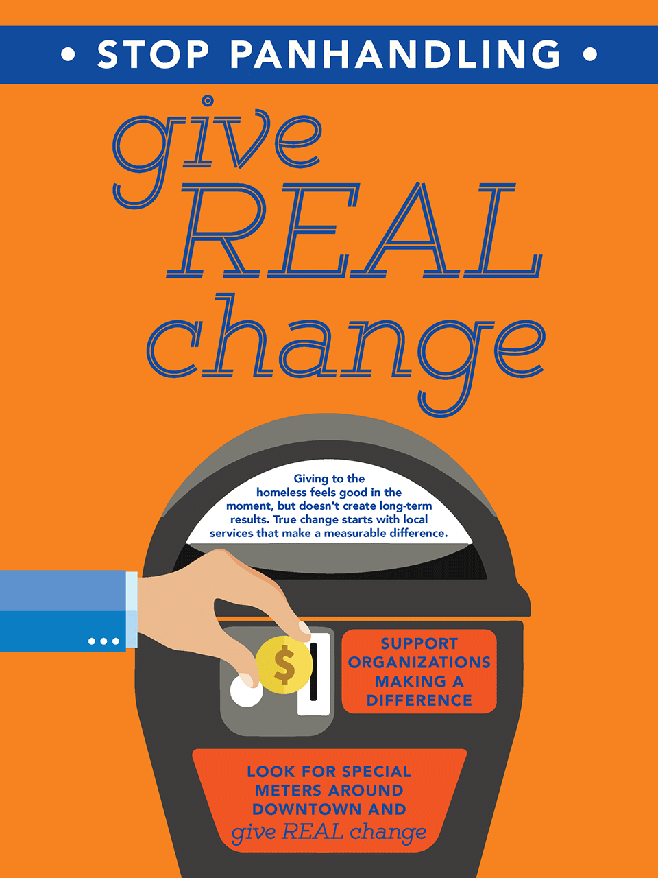 Give Real Change Poster