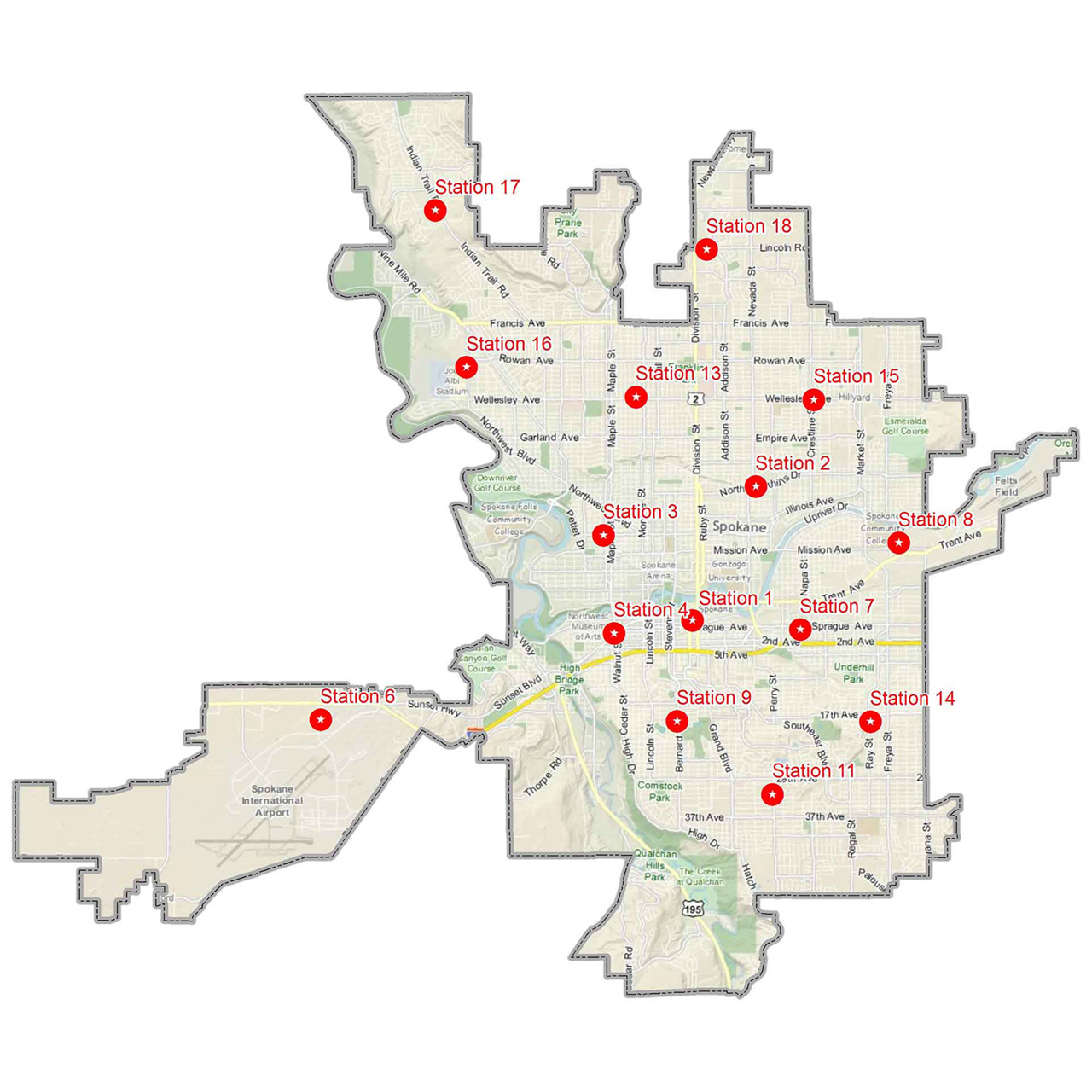 Spokane County Fire District Map