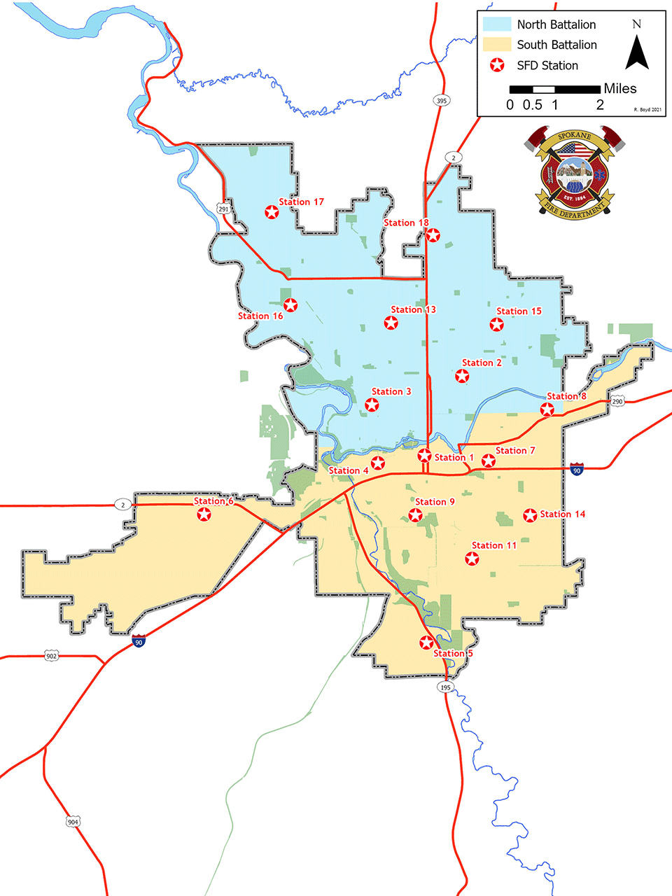 Spokane County Fire District Map