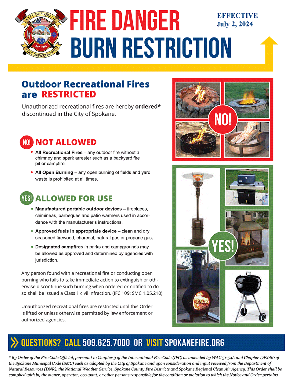 Burn Restriction Effective July 2, 2024