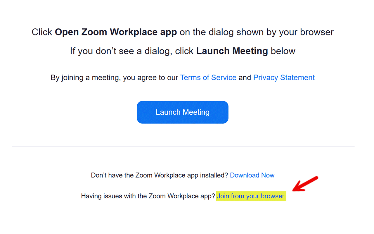 Join from your browser