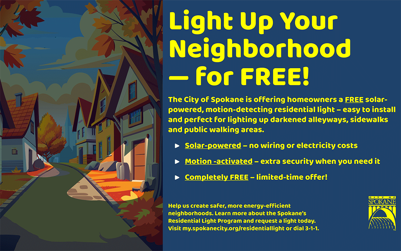 Residential Light Program flyer