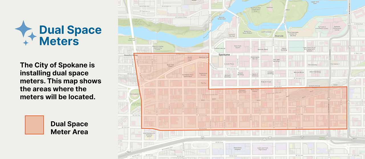 Dual Space Parking Meters Installations