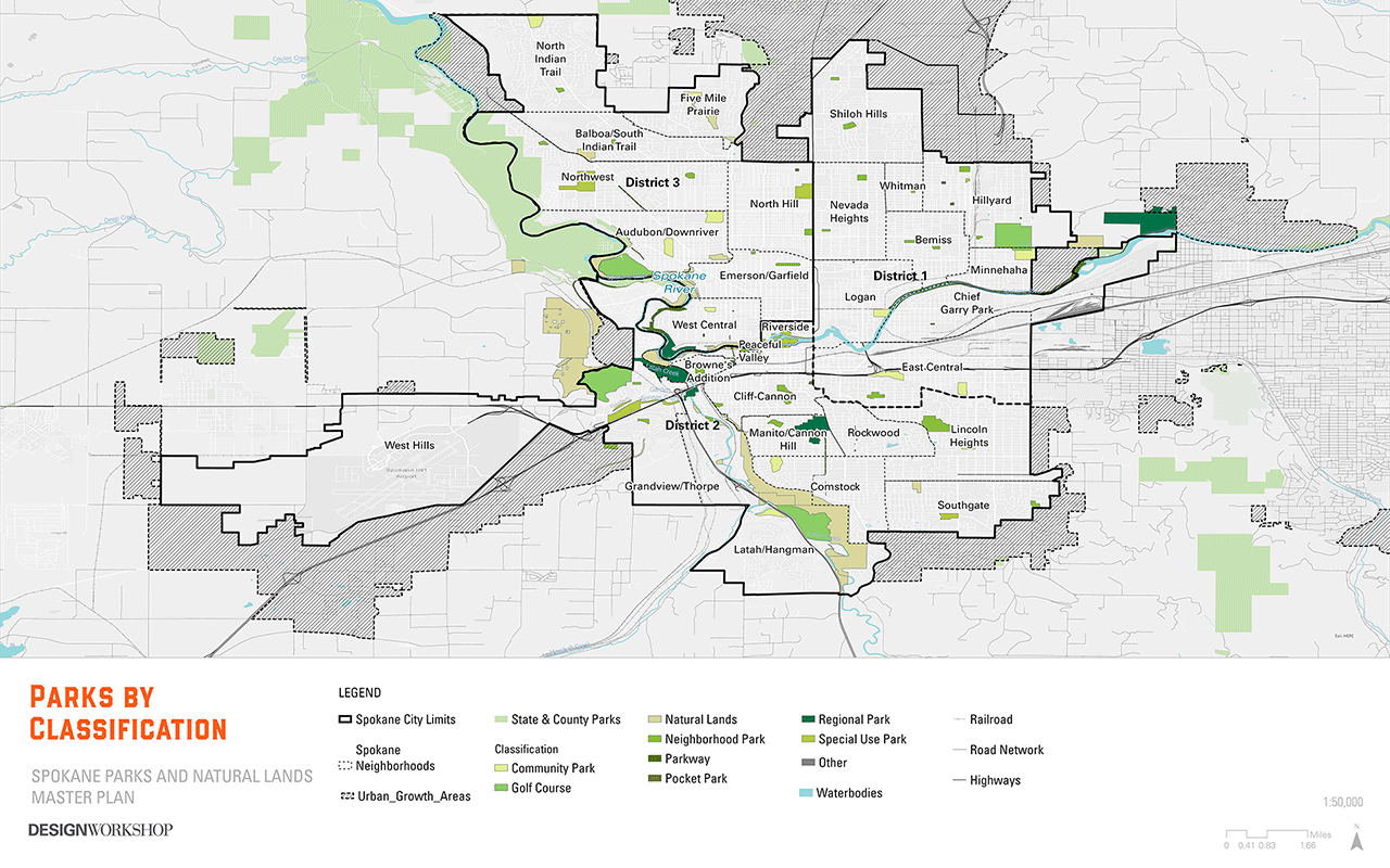 Parks by Classification Map