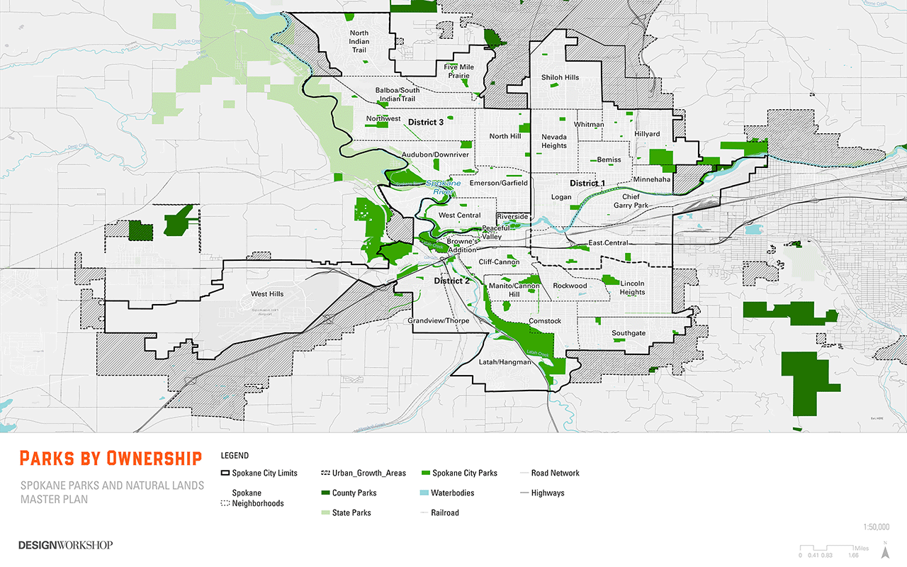 Parks by Ownership Map