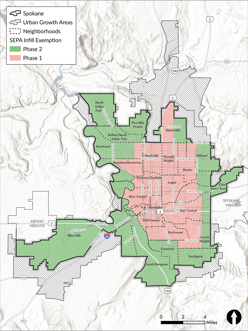 SEPA Infill Exemption Map