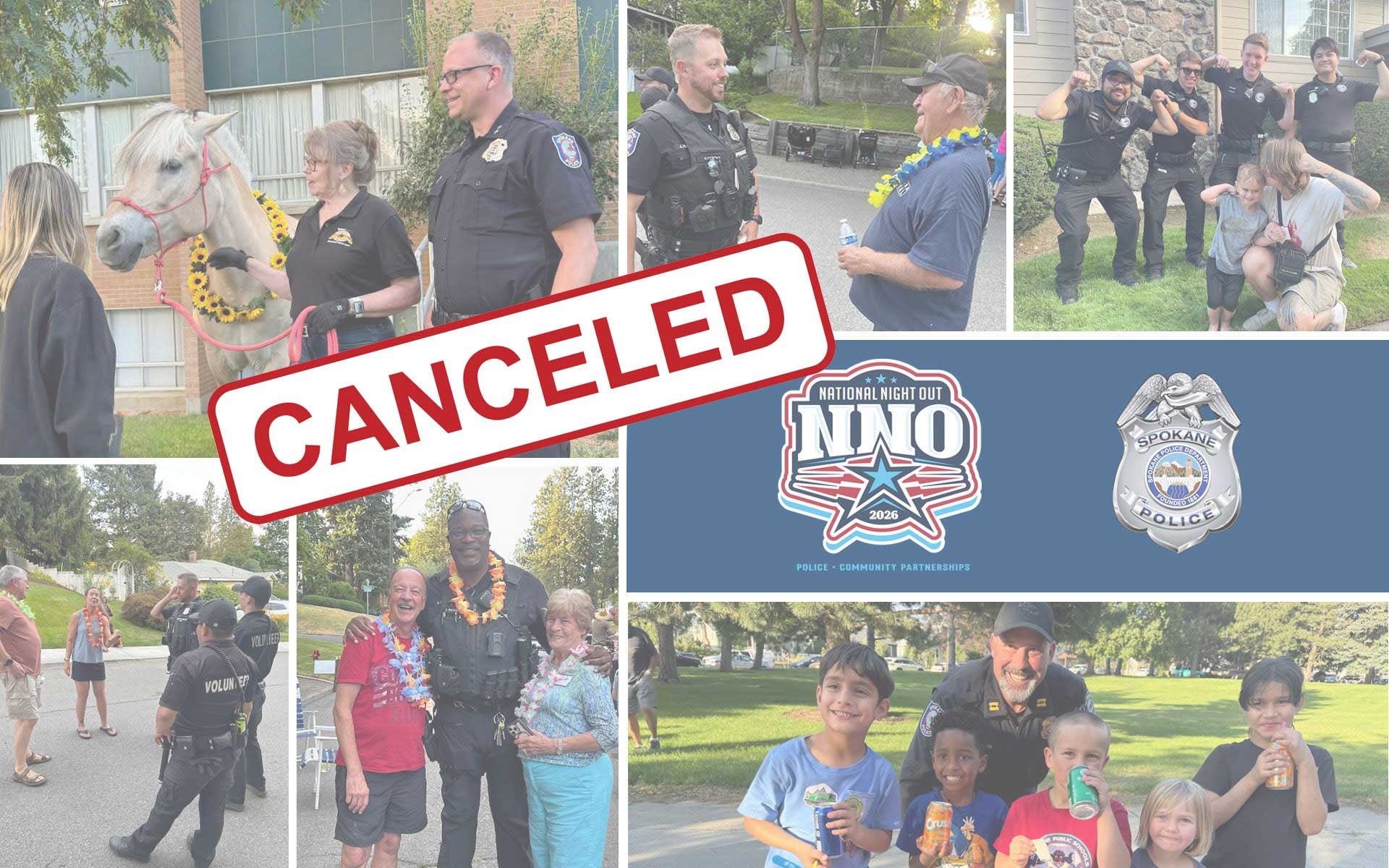 National Night Out Photo Collage - Spokane