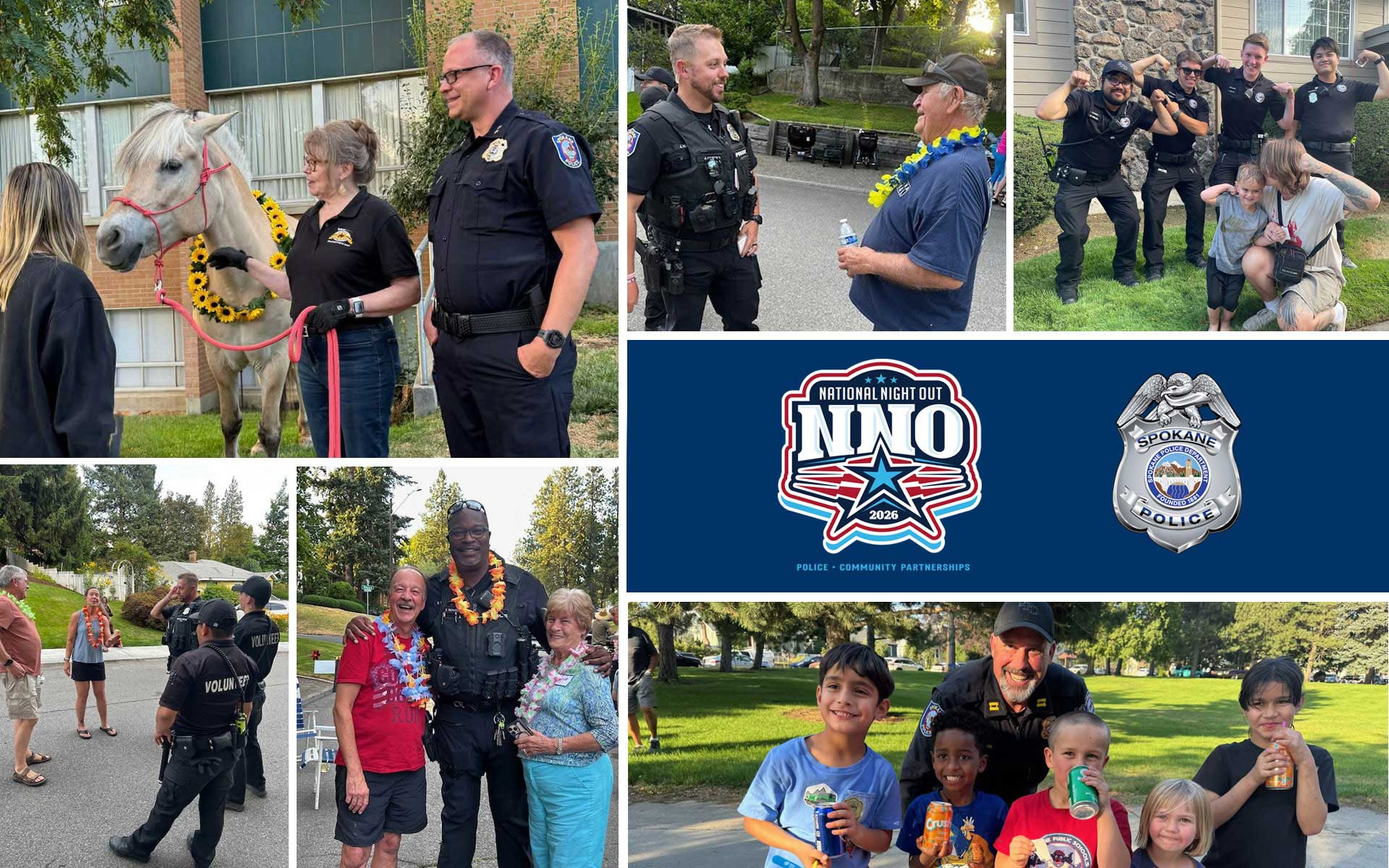 National Night Out Photo Collage - Spokane