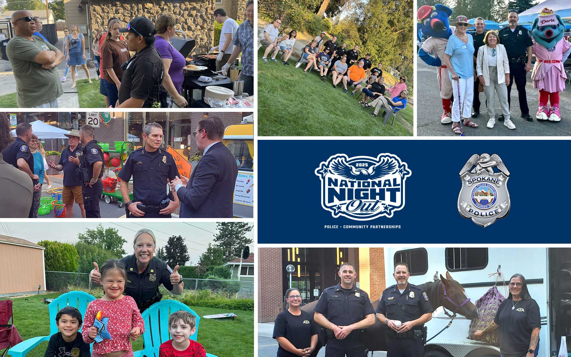 National Night Out Photo Collage - Spokane
