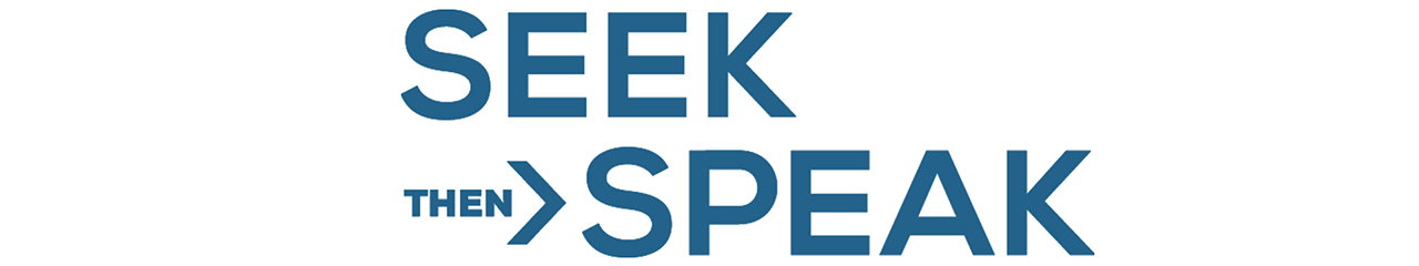 Seek then Speak Logo