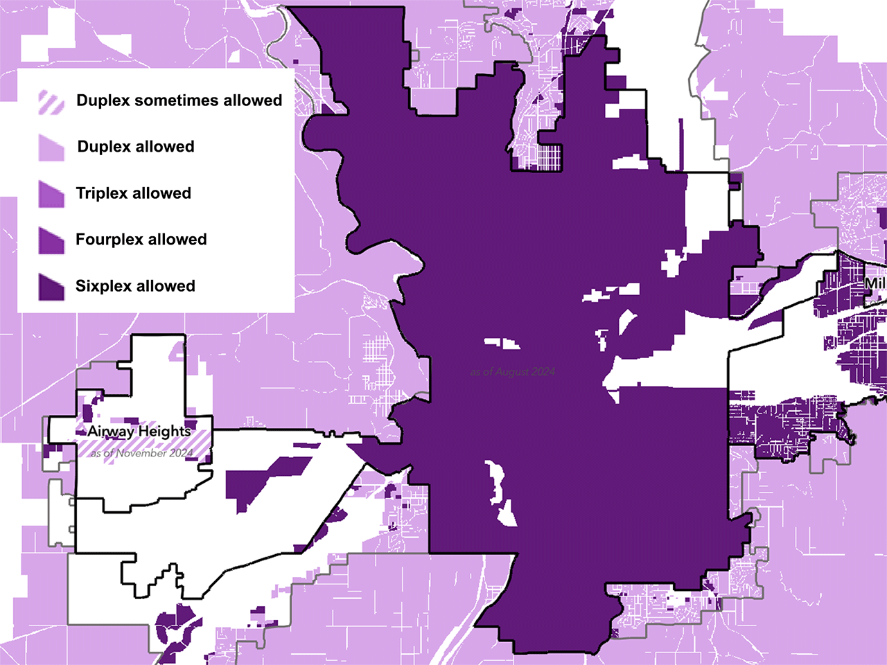Co-living Housing Types Allowed Spokane Map