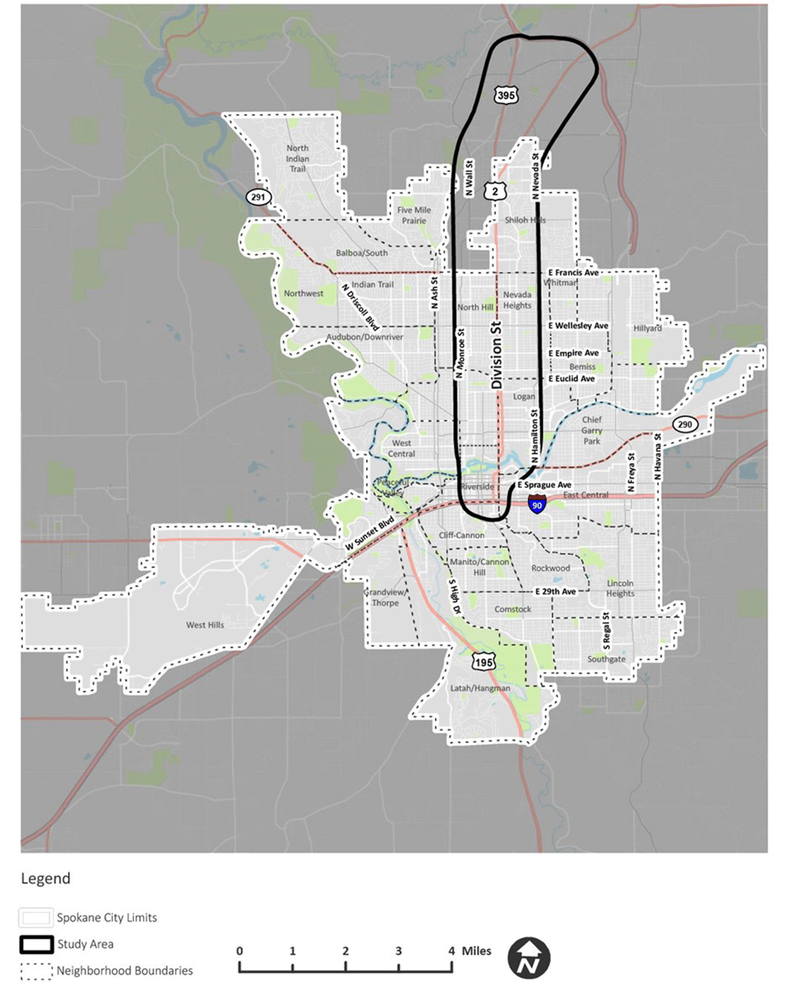 Division Street TOD Map