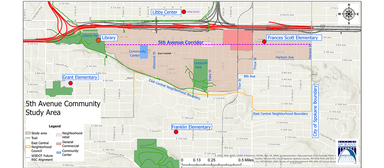 Fifth Avenue Plan Study Area