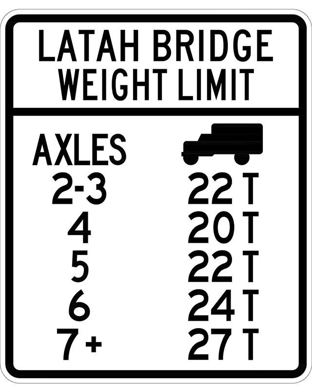 Latah Bridge Weight Limits