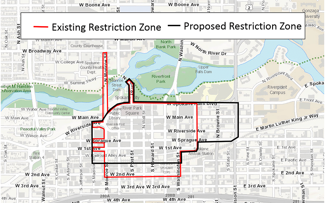 Proposed Sidewalk Restriction