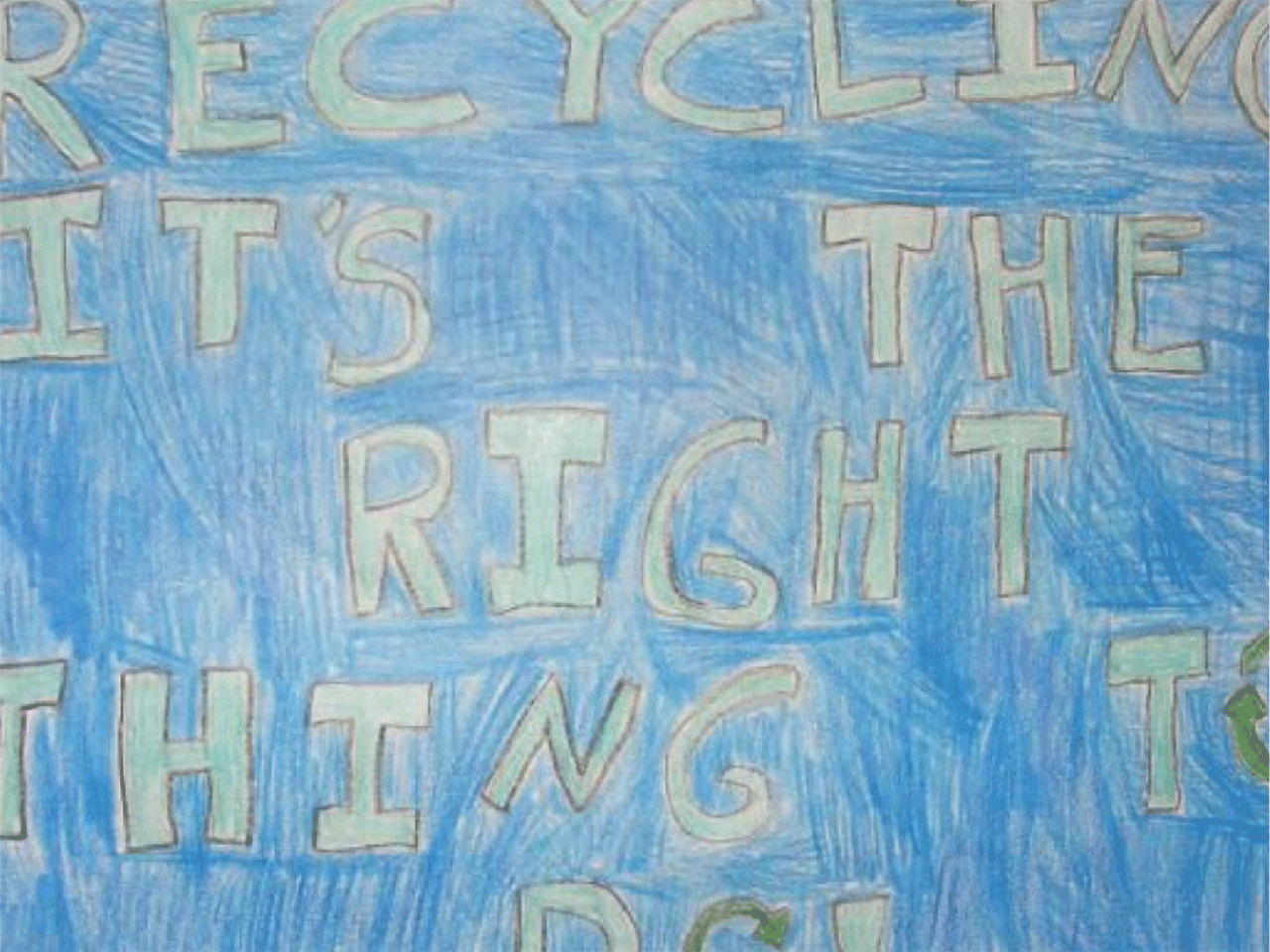 Recycling poster