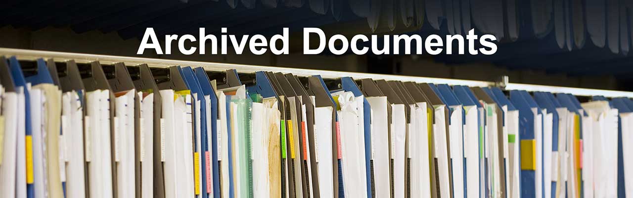 Environmental Programs Archived Documents