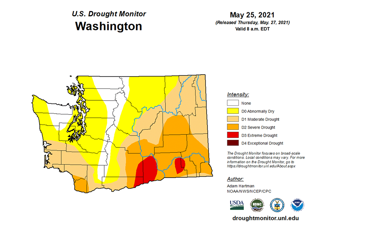 WA Drought Map 2021