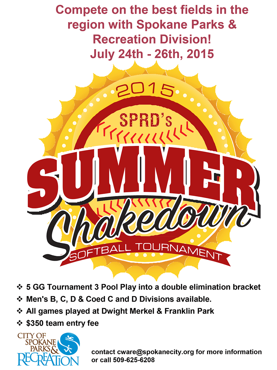 Sports Recreation Softball City of Spokane, Washington