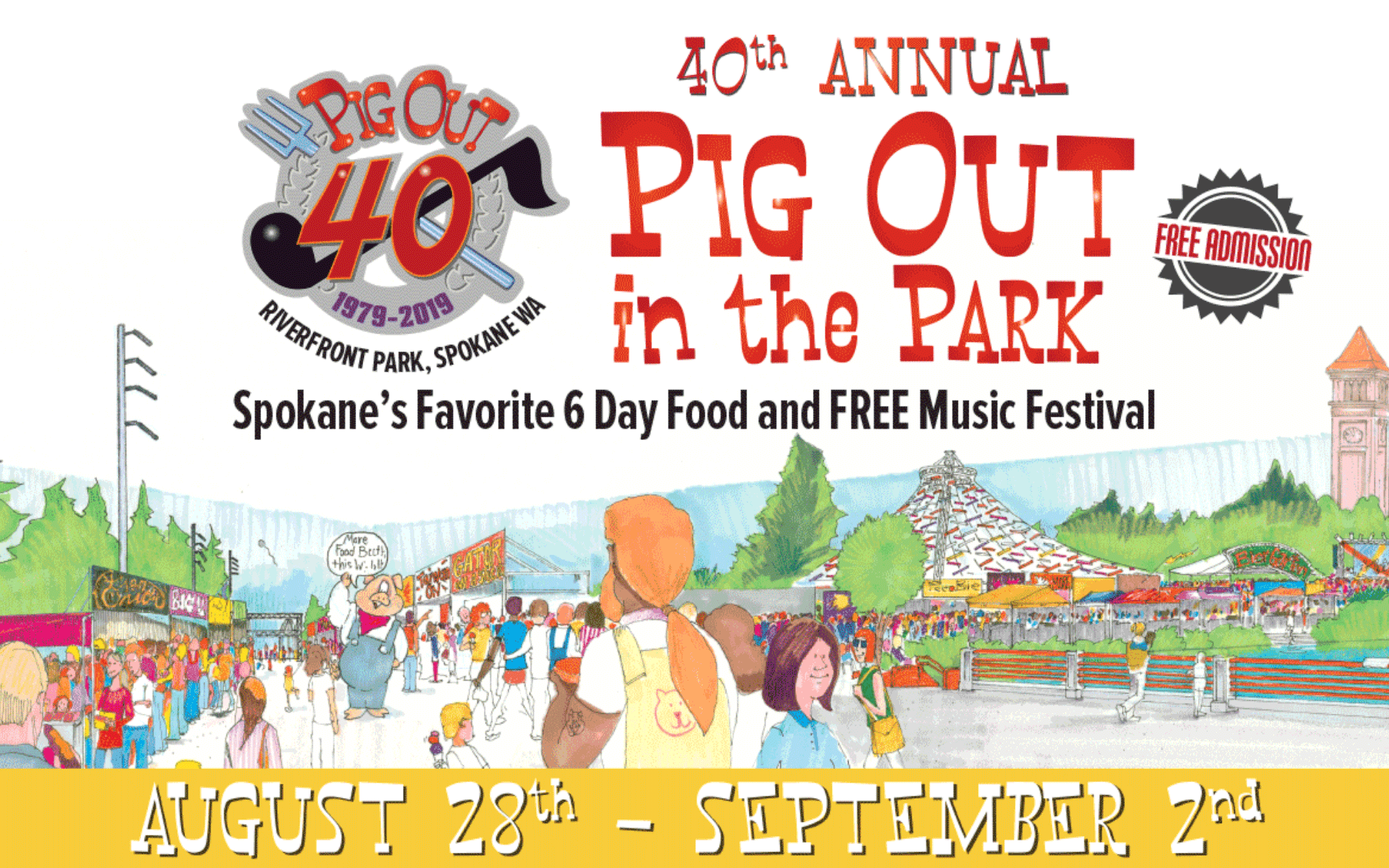 Pig Out in the Park City of Spokane, Washington