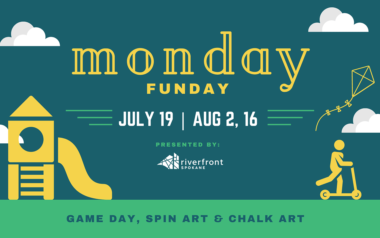 Monday Funday Game Day, Spin Art & Chalk Art