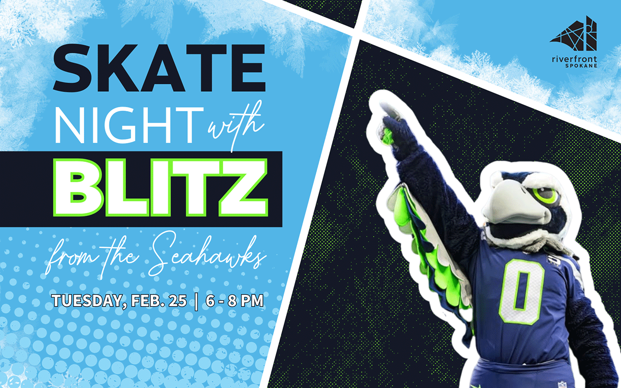 Skate Night with Blitz from the Seahawks