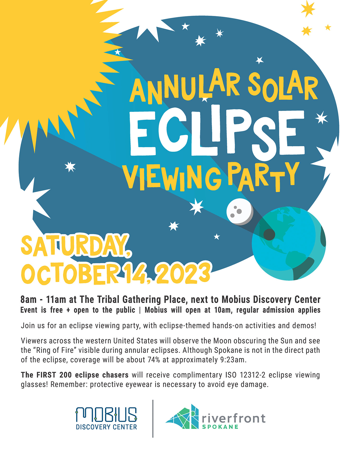 Solar Eclipse Viewing Party Flyer