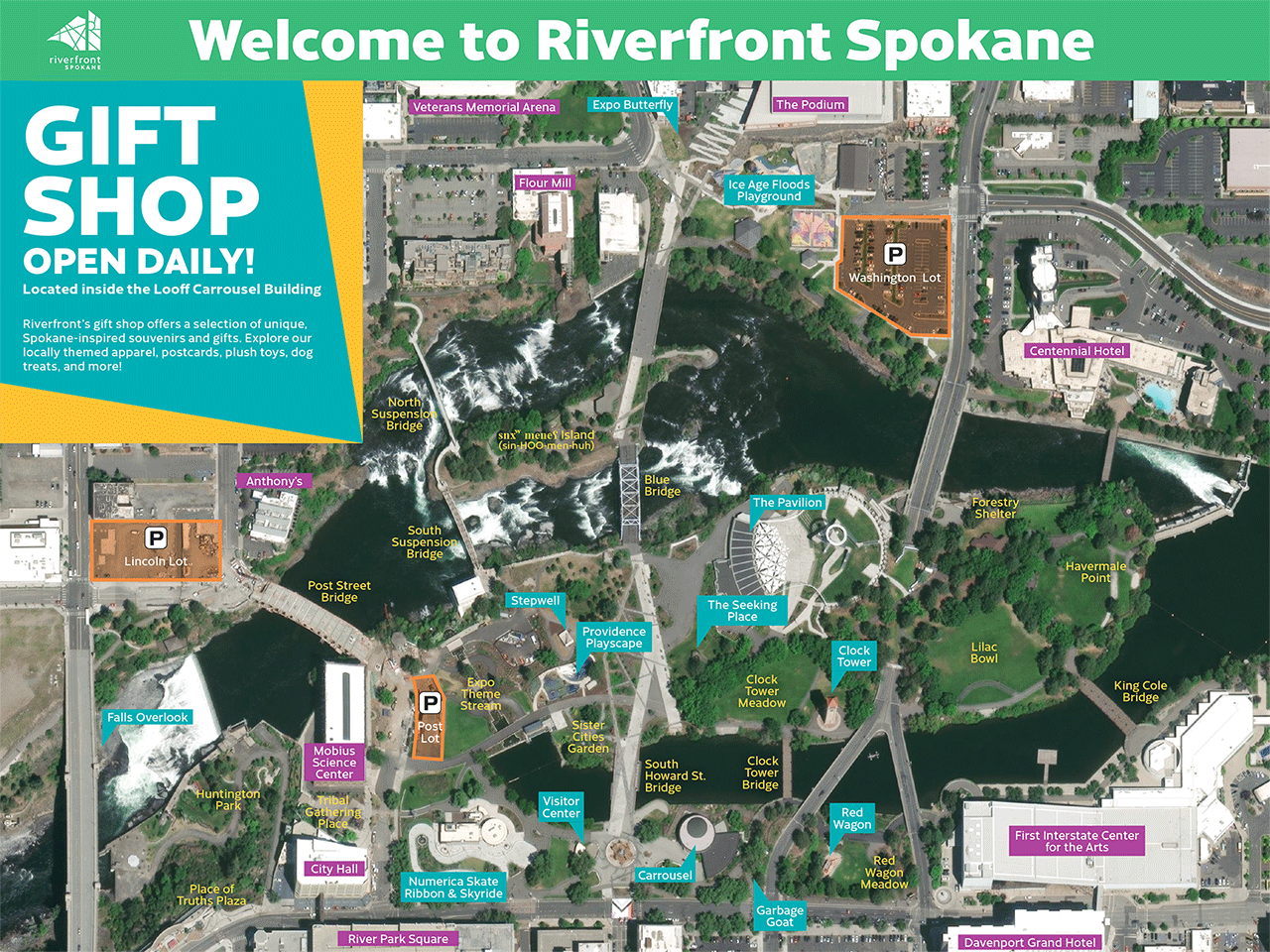Riverfront Walking Map