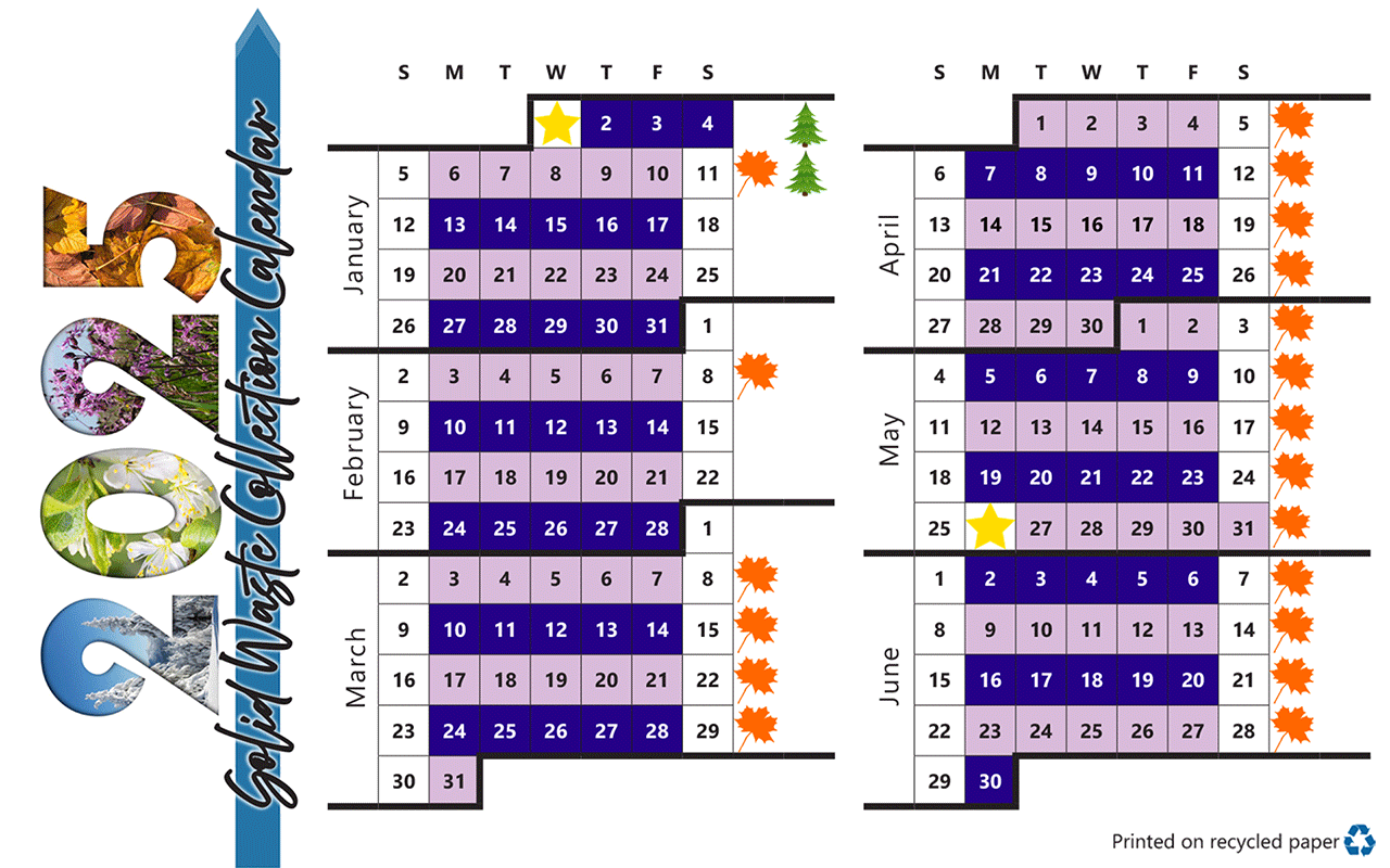 2025 Recycling Calendar