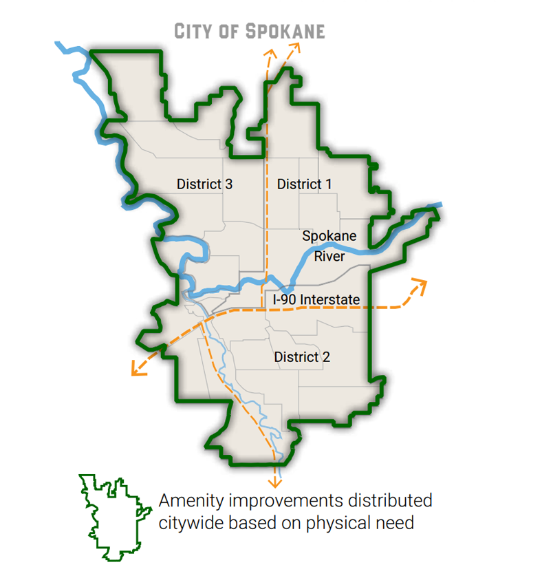 Amenities Improvements Map