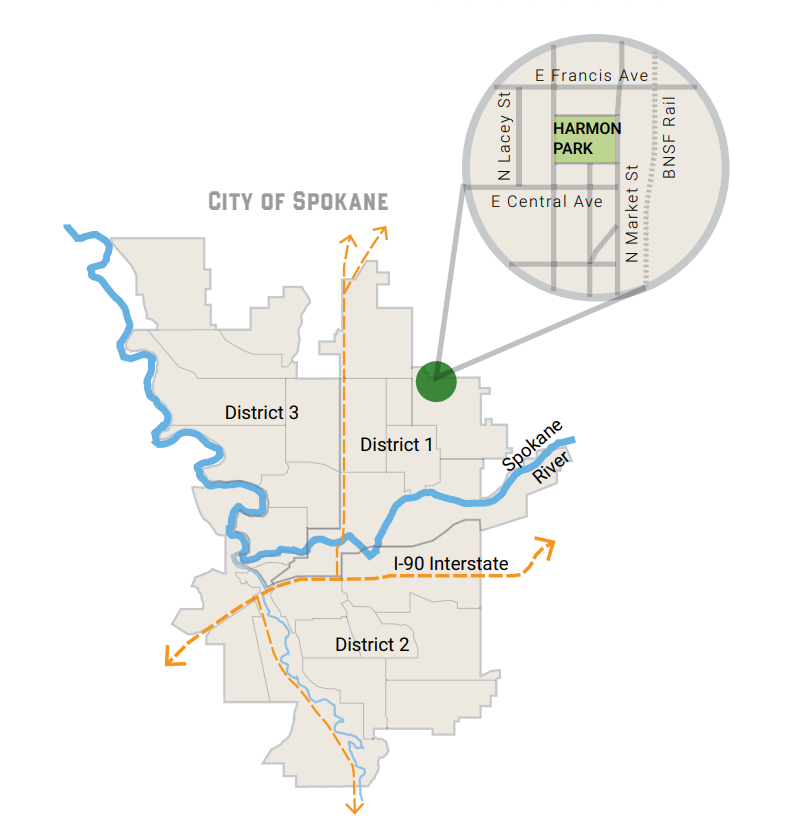 Harmon Park Map