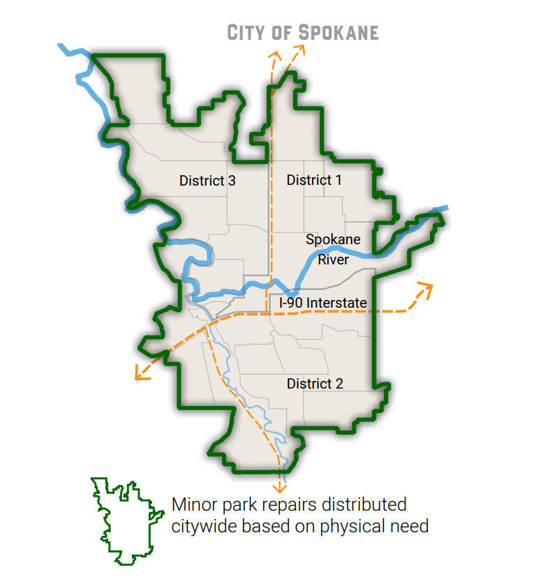 Minor Park Repairs Map