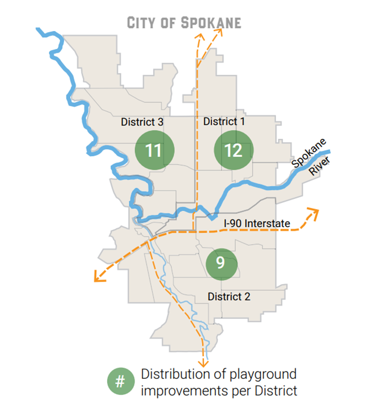 Playground Improvements Map