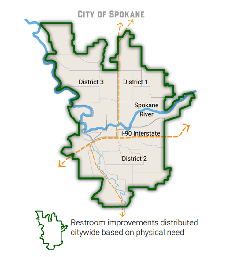 Restroom Improvements Map