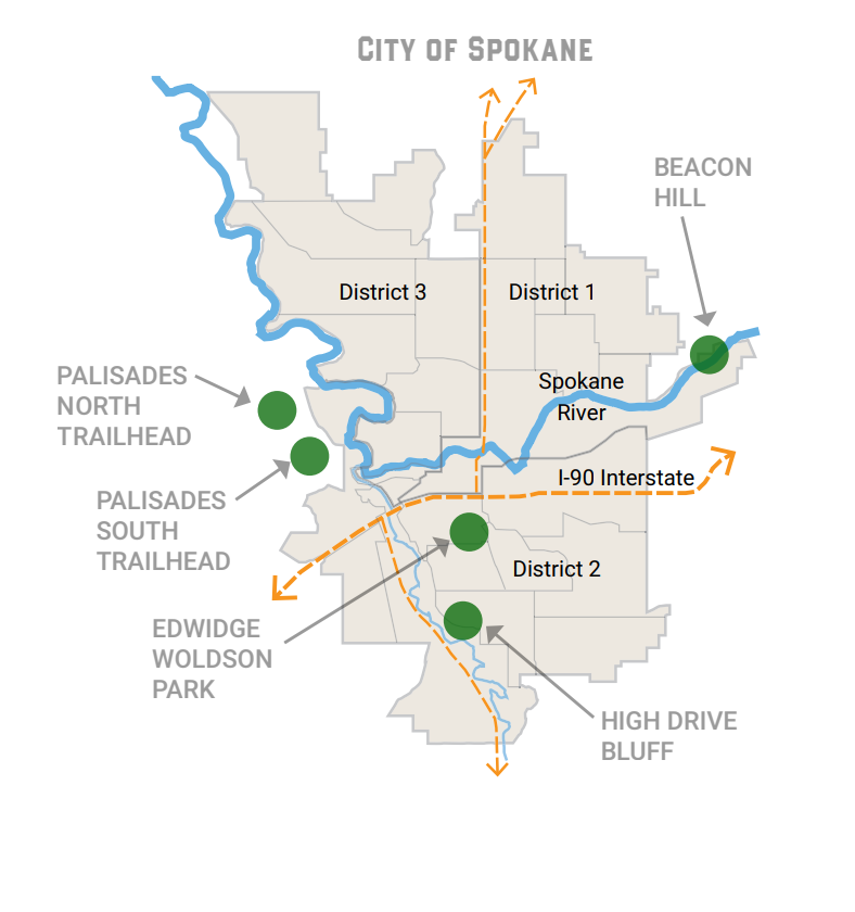 Trailhead and Trail Improvements Map