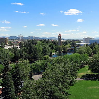 Downtown Spokane - Looking East