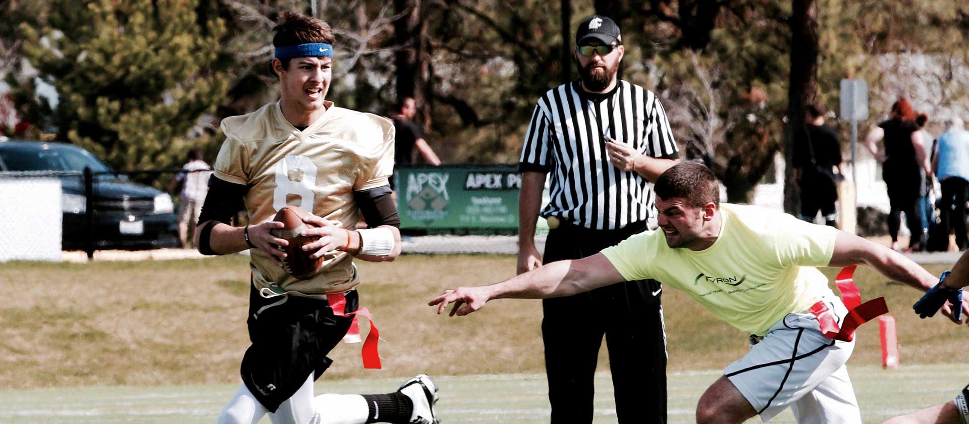 Flag Football Player Running